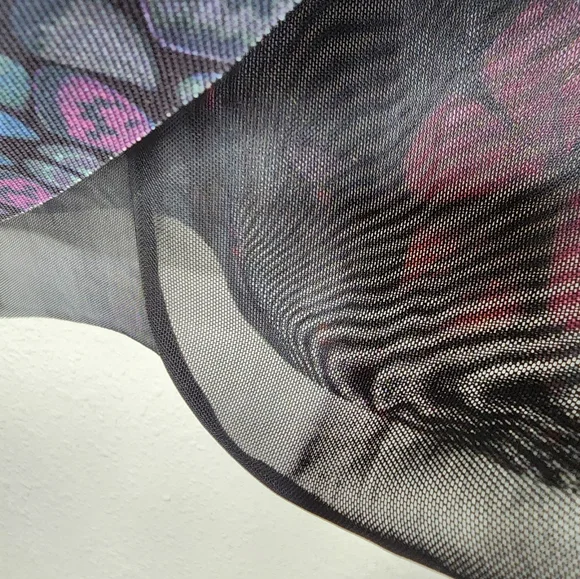 TED BAKER London Kamill Mesh Top In Black Size M - Picture 6 of 11